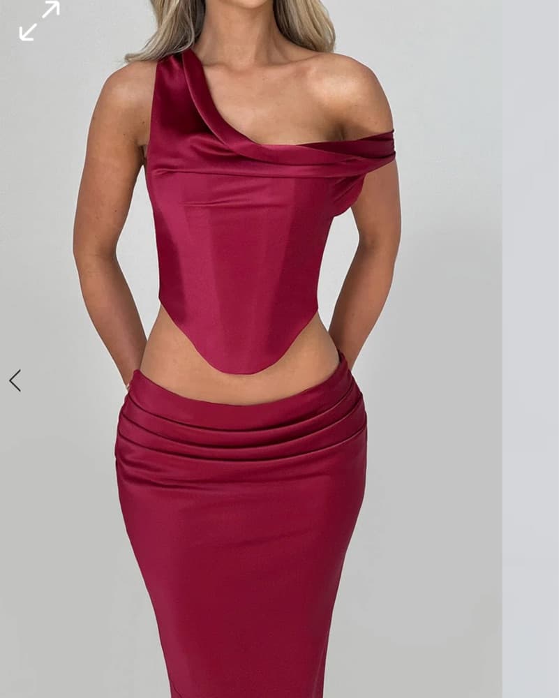 2 piece Corset Maxi Gown - Image 3