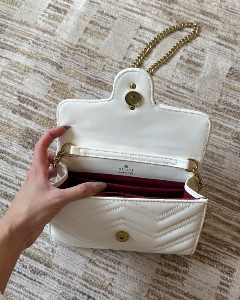 Gucci White Purse - Image 3