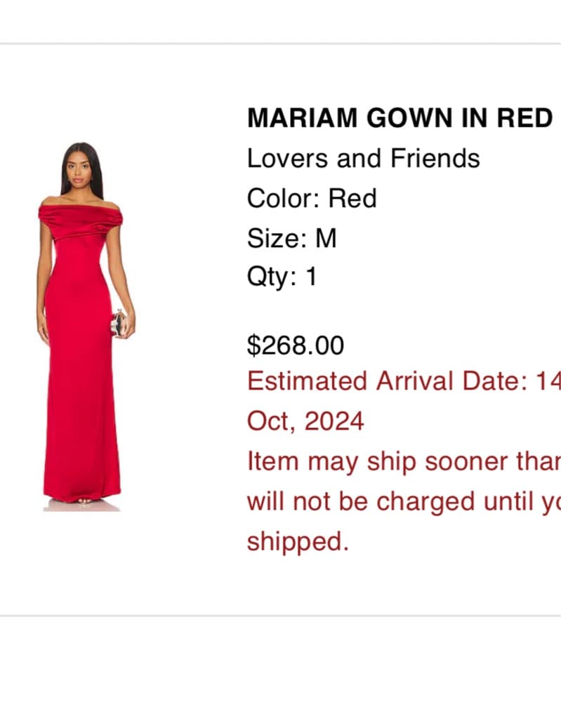Lovers and Friends Red Mariam Gown - Image 6