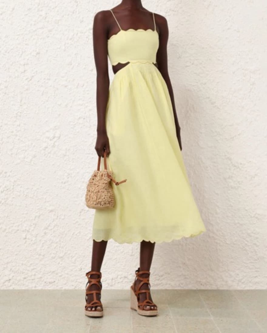 Zimmermann Scallop Midi Dress - Image 3