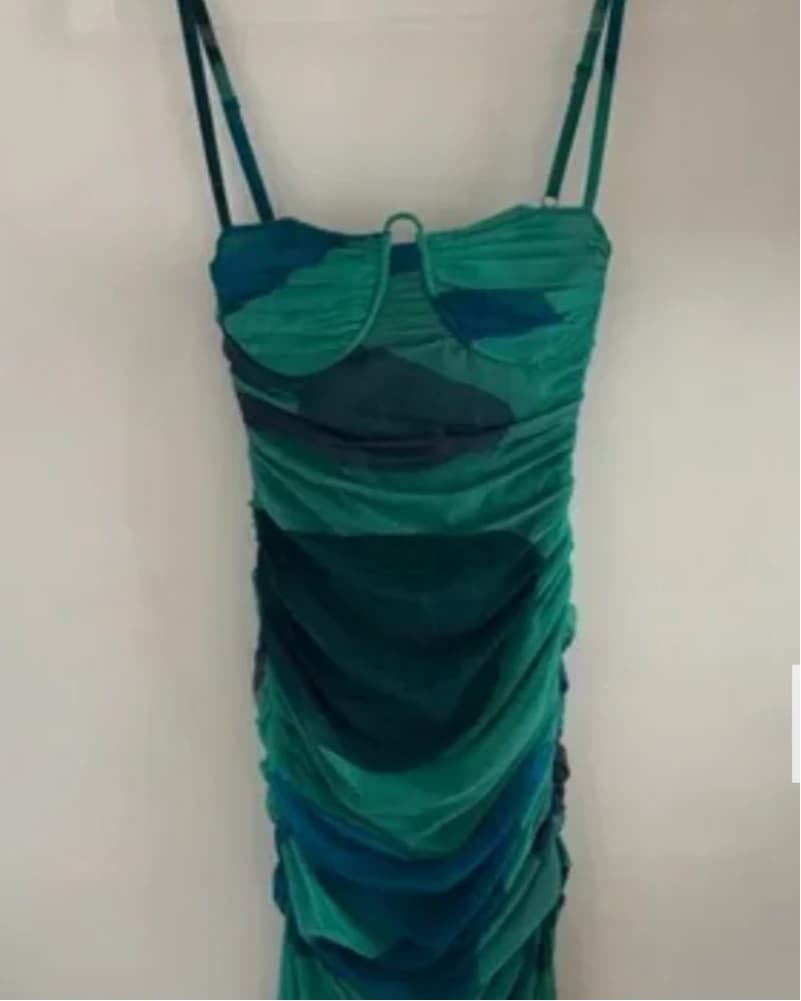 SIR Gathered Midi Dress  - Image 4