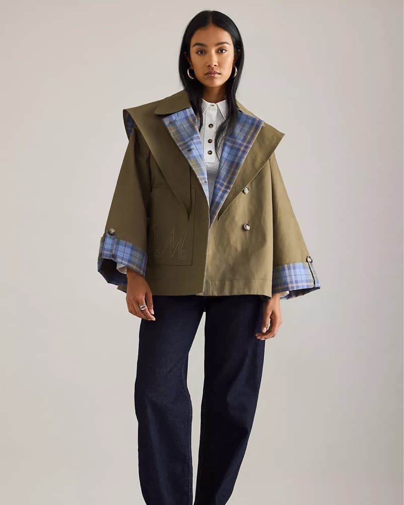 Plaid & Green Damson Madder Jerry Coat - Image 2