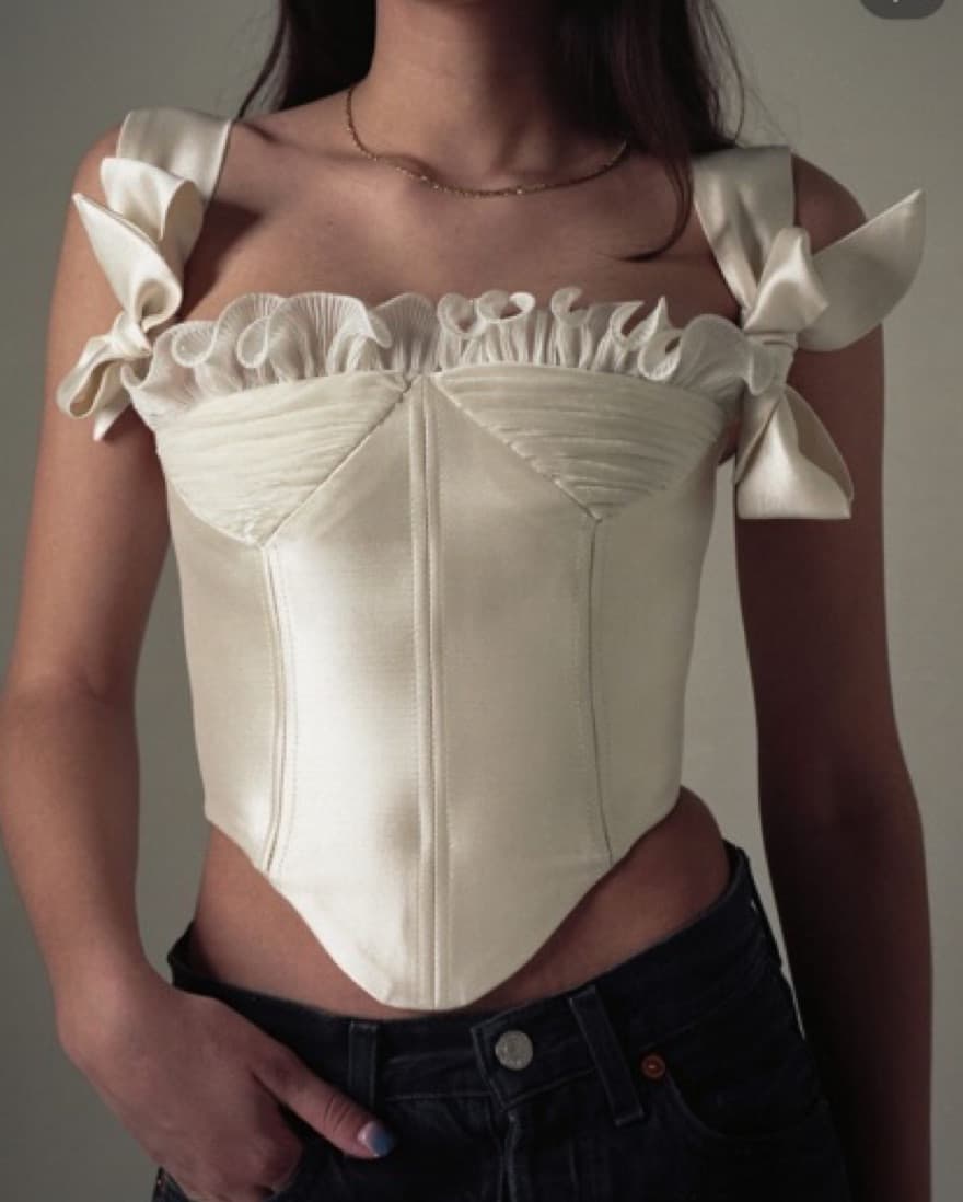 Ruffled Corset By Safti Haita - Image 1