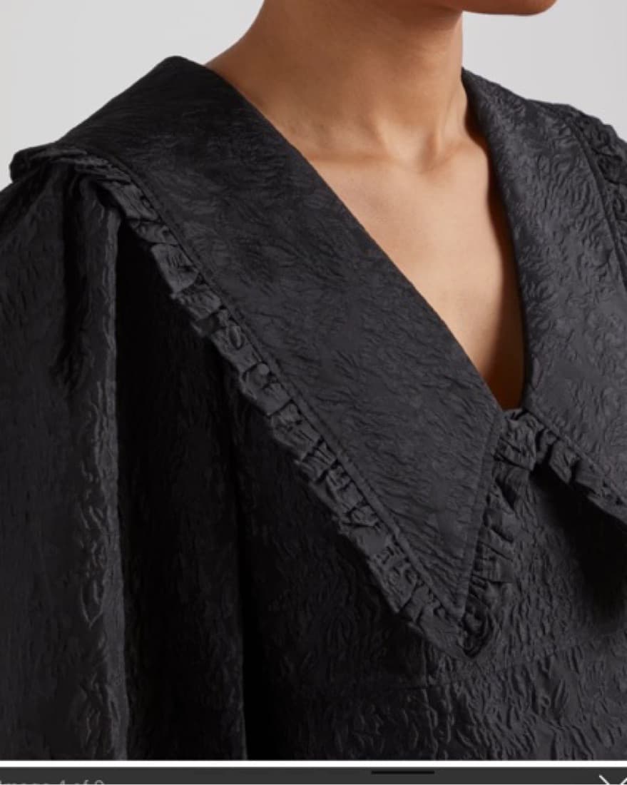 Ganni Jacquard Organza Dress - Image 4