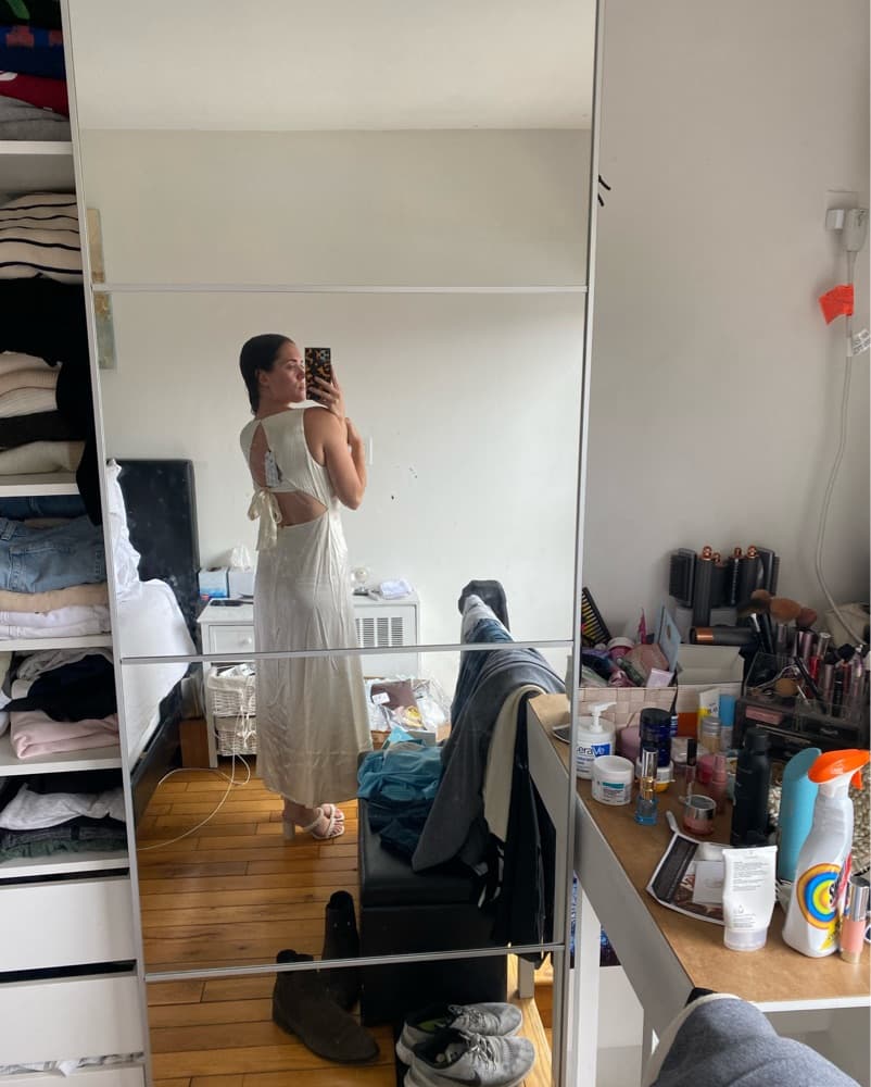 Nobody’s Child Satin Midi Dress - Image 2