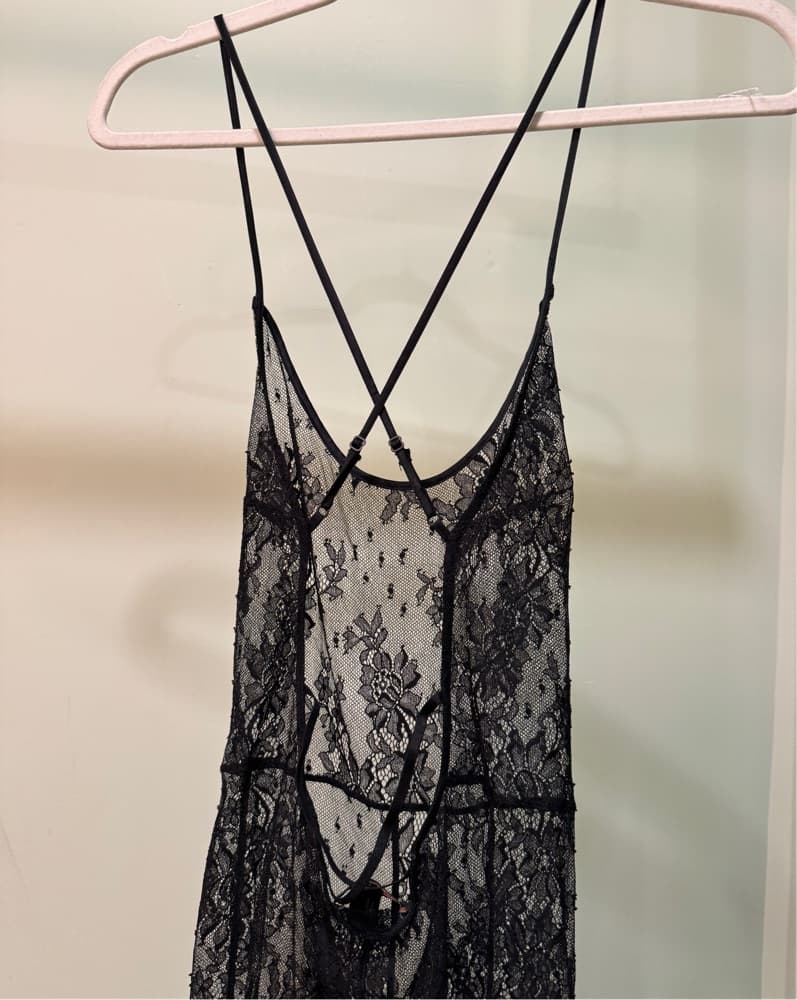 Enchanting Black Lace Jumpsuit - Image 3