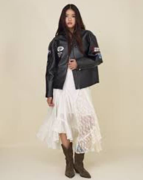 glowny faded leather jacket - Image 3