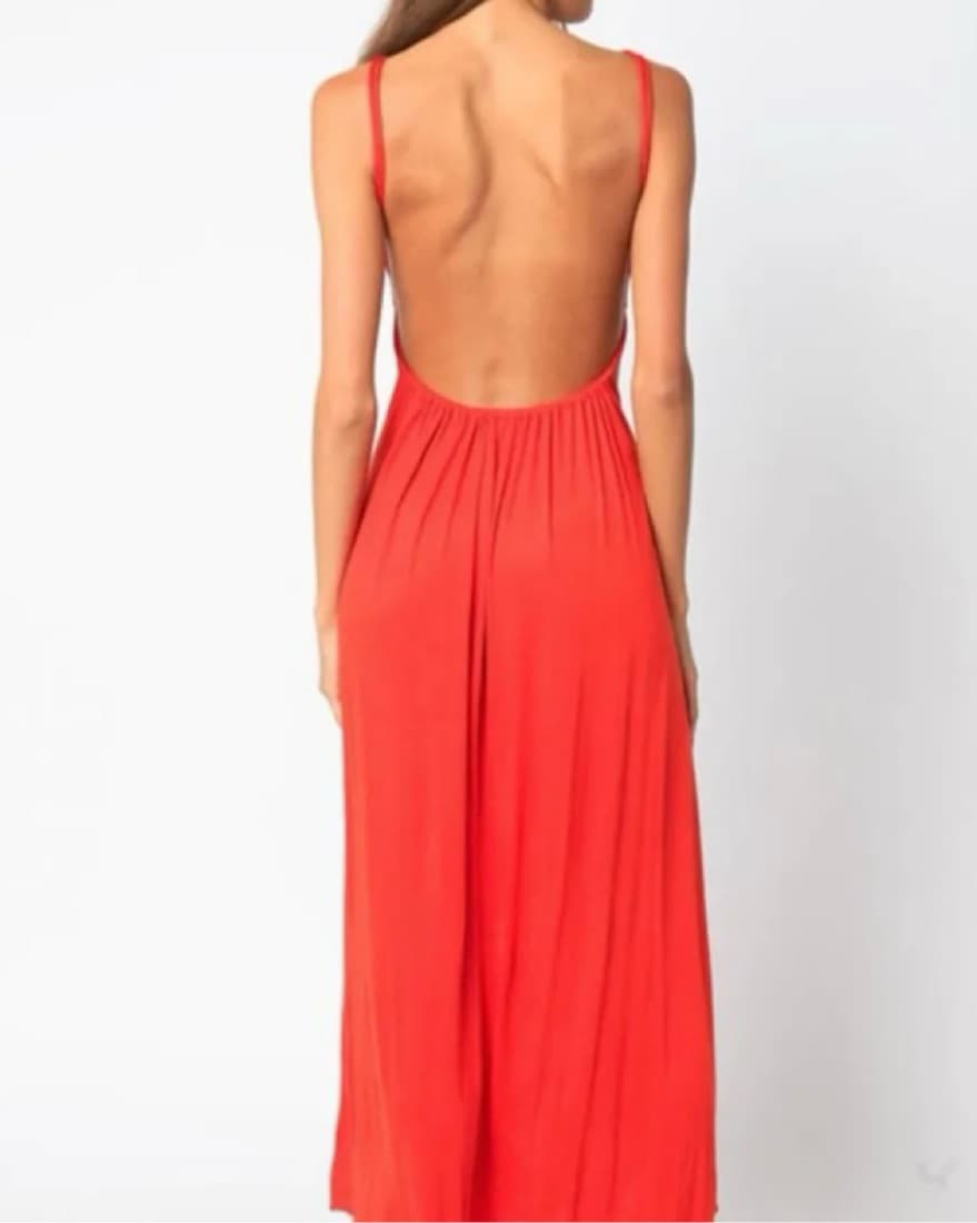 Red Maxi With Cut Outs - Image 4