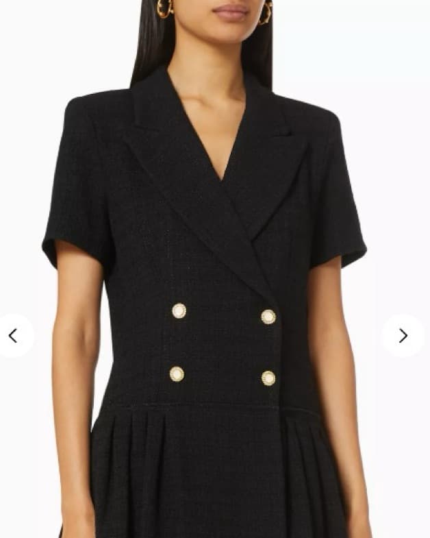 Sandro Black Double-Breasted Dress - Image 3