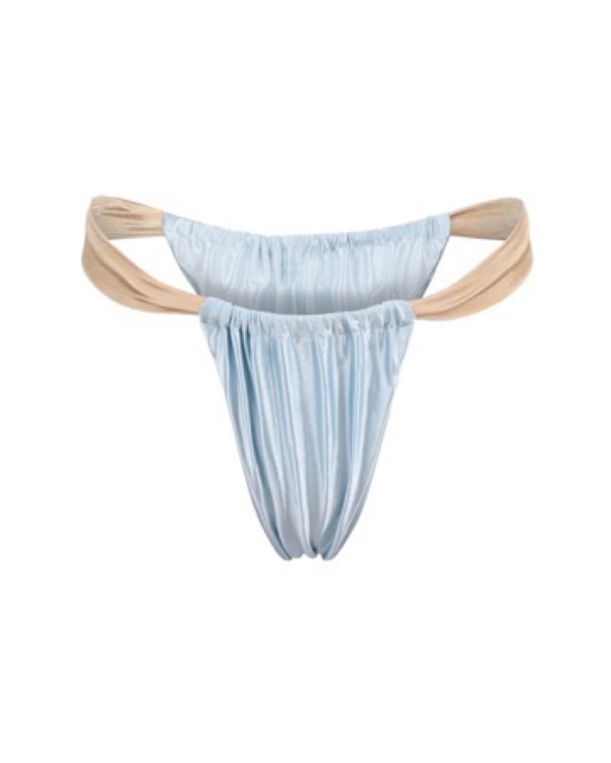 Divino Seas Pastel Blue/Gold Bikini Set  - Image 4