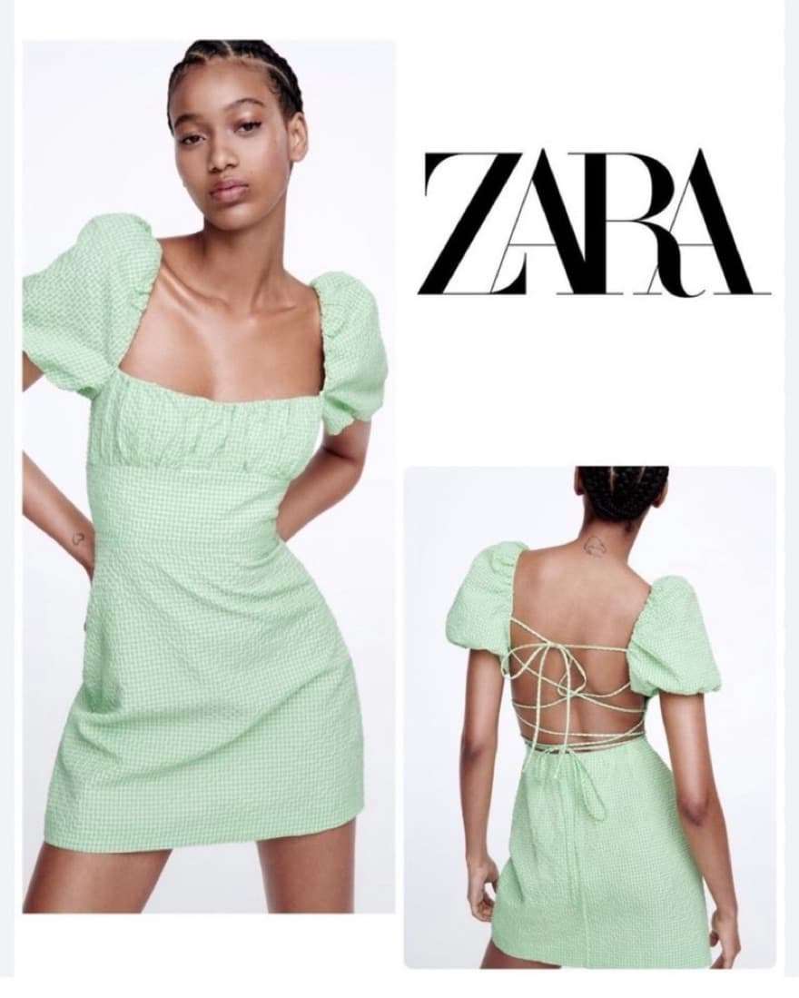 Zara Mini Puff Sleeve Dress  - Image 1