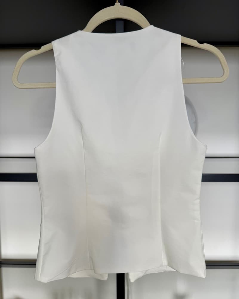 Zara V Neck White Top - Image 2