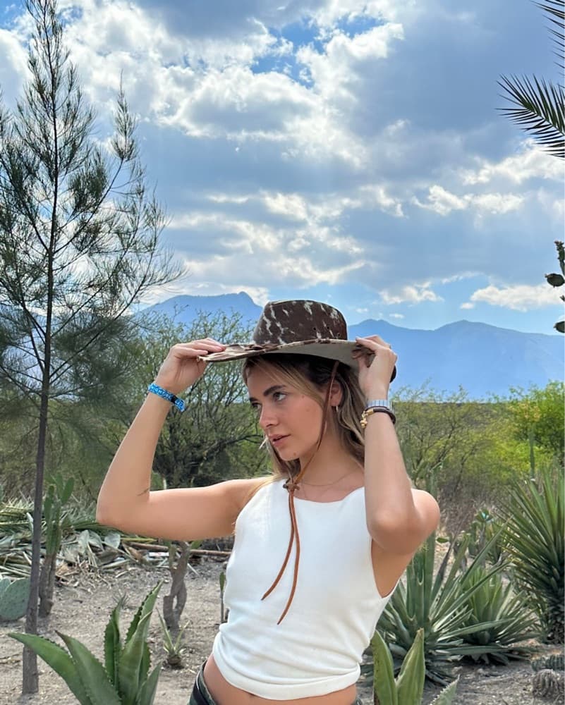 Cow Print Cowboy Hat - Image 2