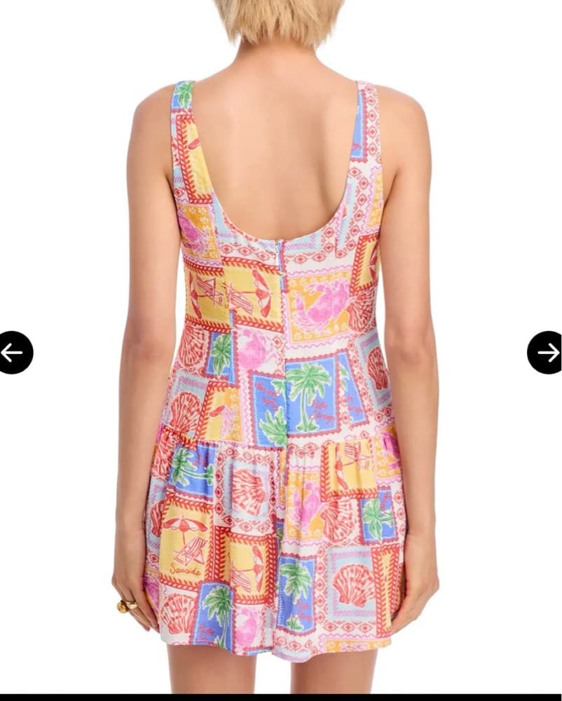 Vibrant Patchwork Print Dress - Image 2