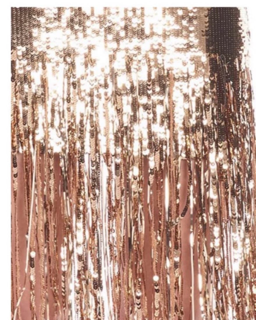 MSGM Sequin Fringed Skirt  - Image 4