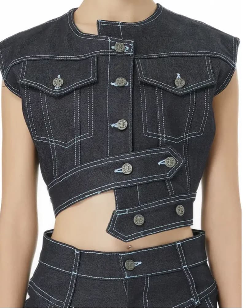 Gao Indigo Denim Set - XS - Image 2