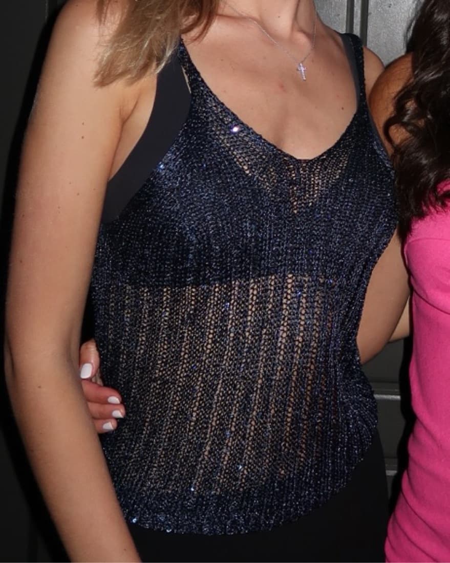 Free People Sparkle Woven Tank  - Image 3