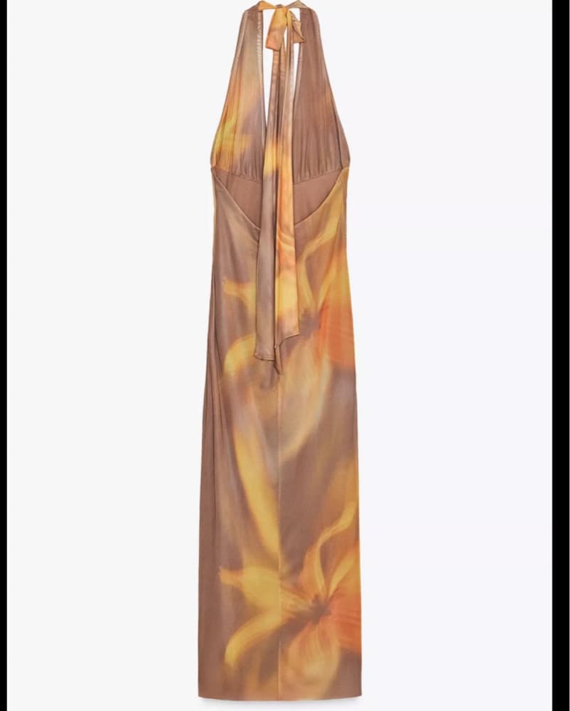 Halter Tulle Midi Dress - Image 3