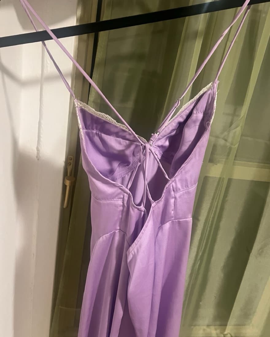 Free People Lavender Silk Slip Dress  - Image 2