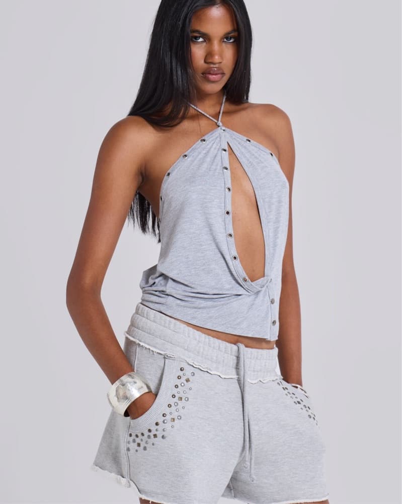 Zeila Cut Out Drape Top - Image 1