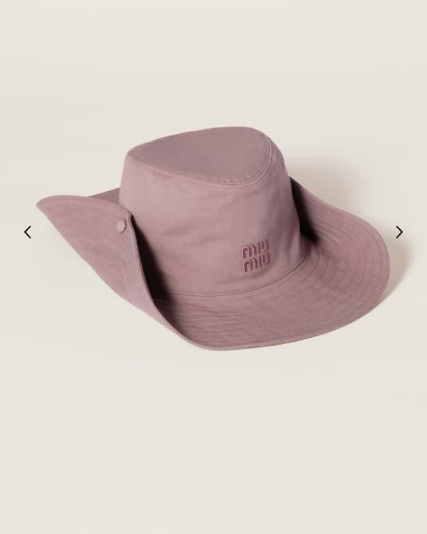 Pink Miu Miu Sun Hat  - Image 1