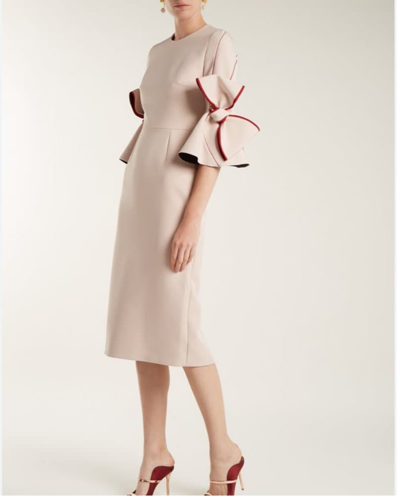 Roksanda Lavete Bow Midi Dress - Image 1
