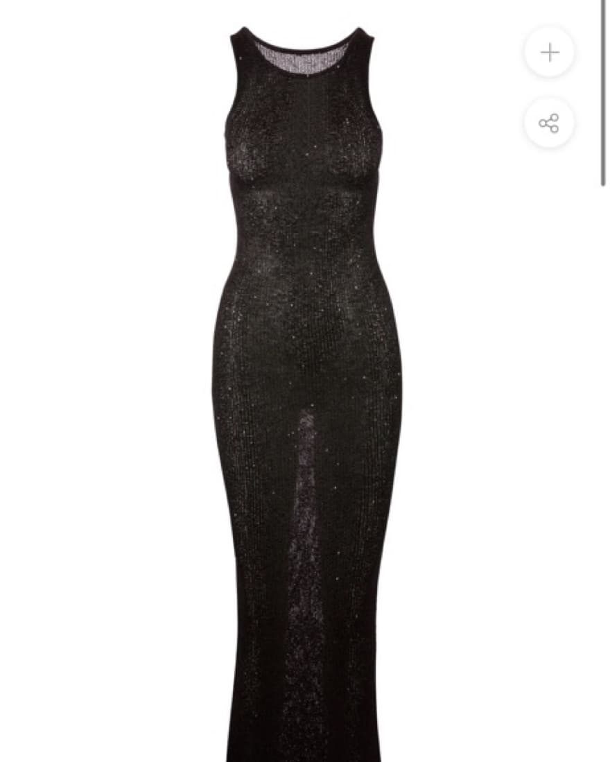 NATALIA DRESS - BLACK SEQUIN - Image 3