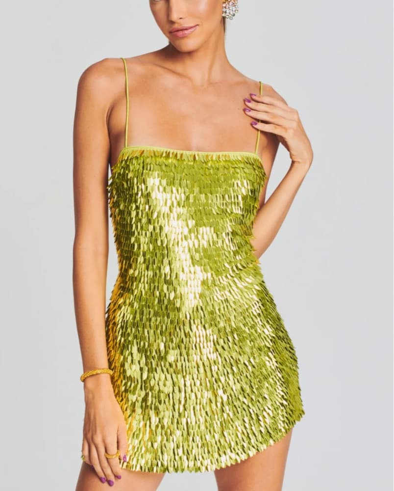 Retrofete Green Dress - Image 1