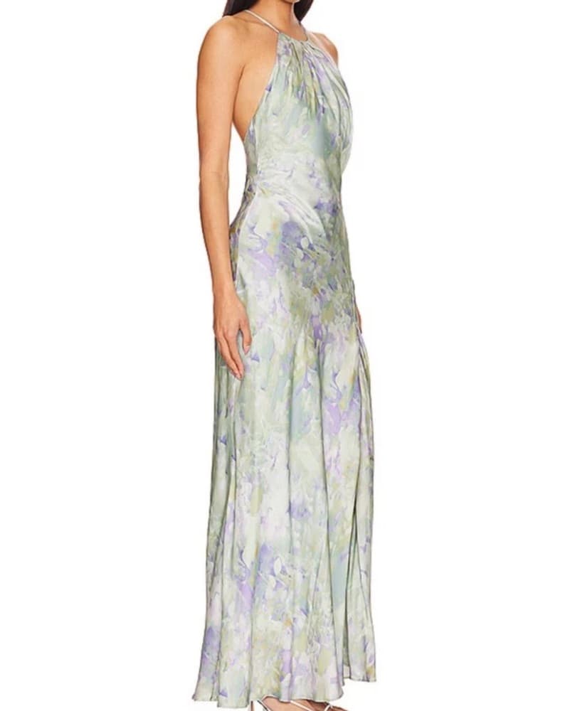 ASTR Elynor Satin Maxi Dress Size Small  - Image 2