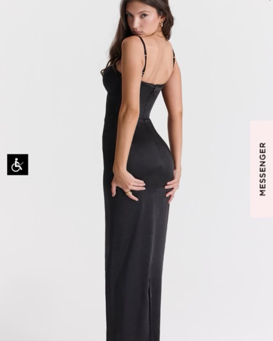 Stefania House Of CB Black Maxi Dress  - Image 2