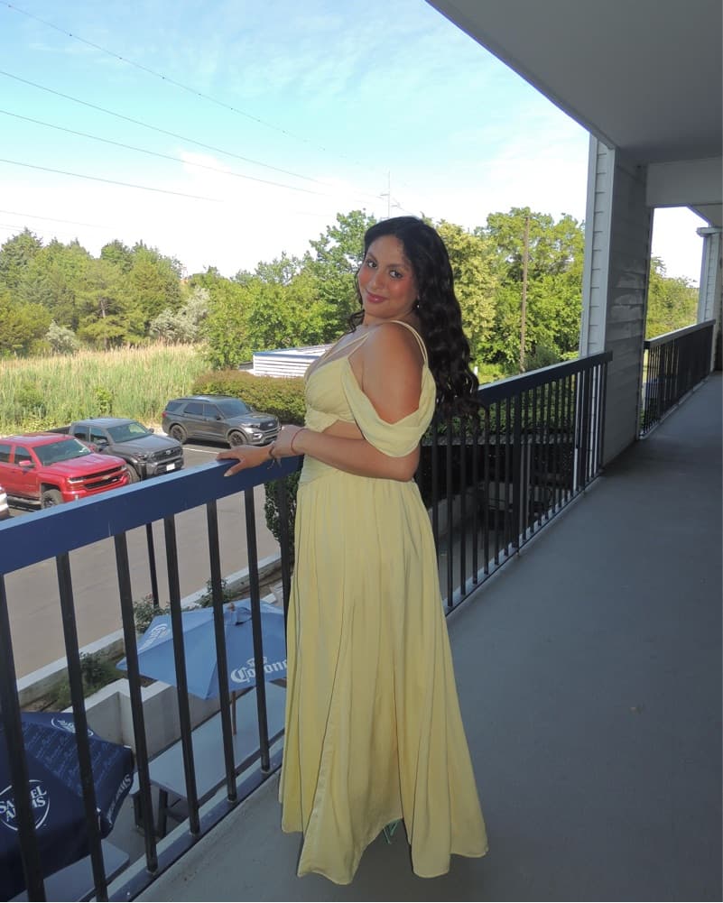 Yellow Wedding Guest Dress  - Image 3