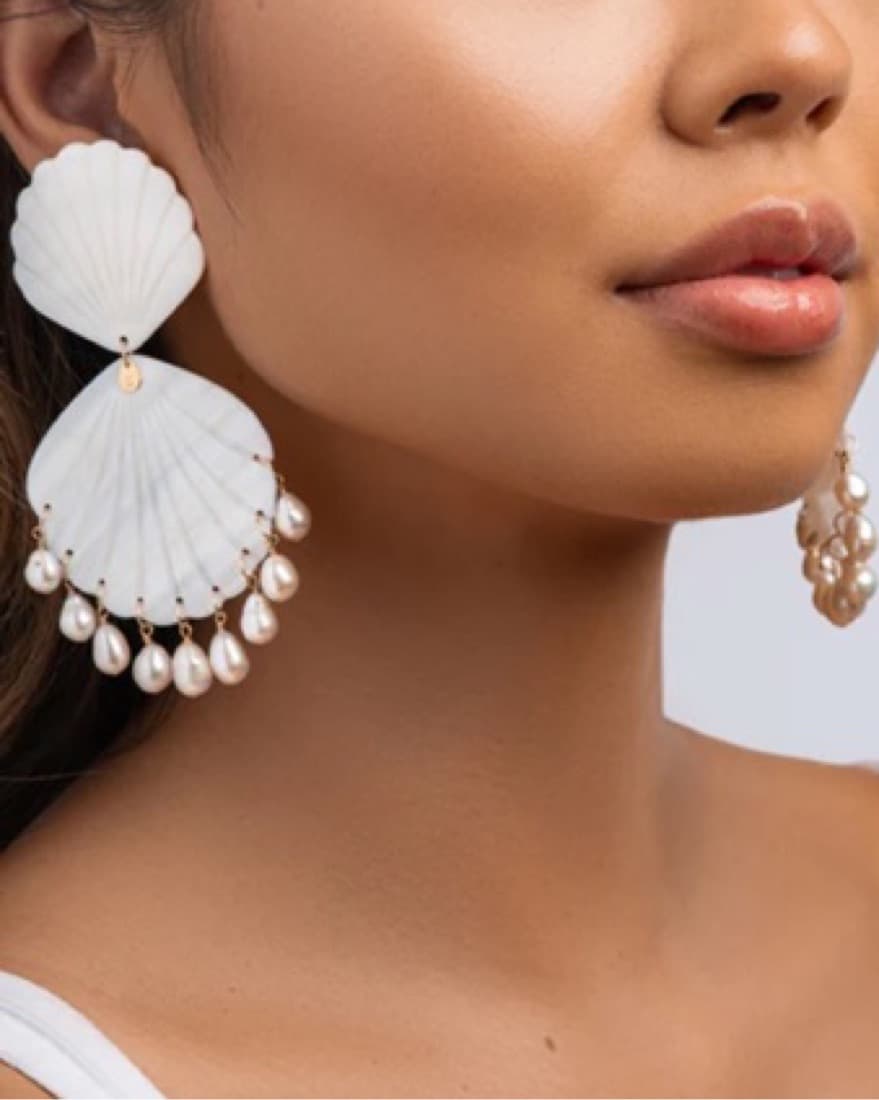 Real Pearl Earrings - Image 2