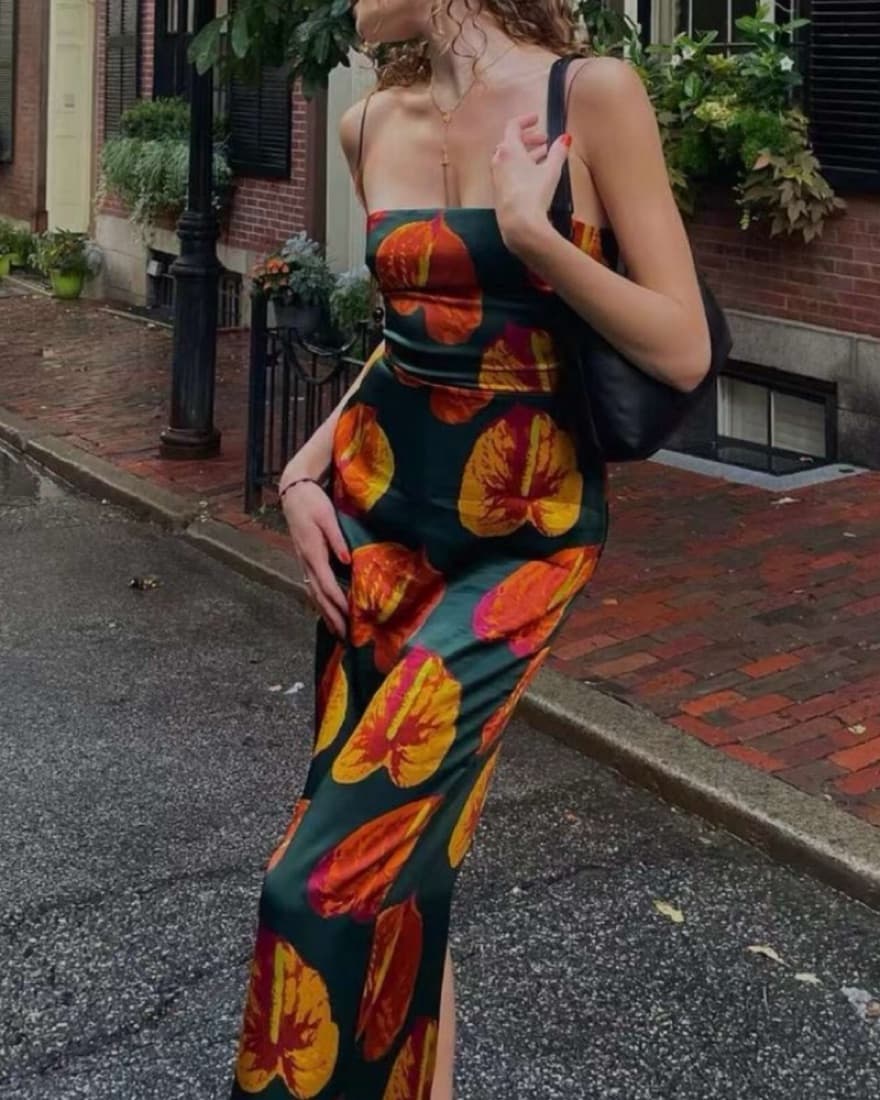 Reformation Frankie Silk Dress - Image 2