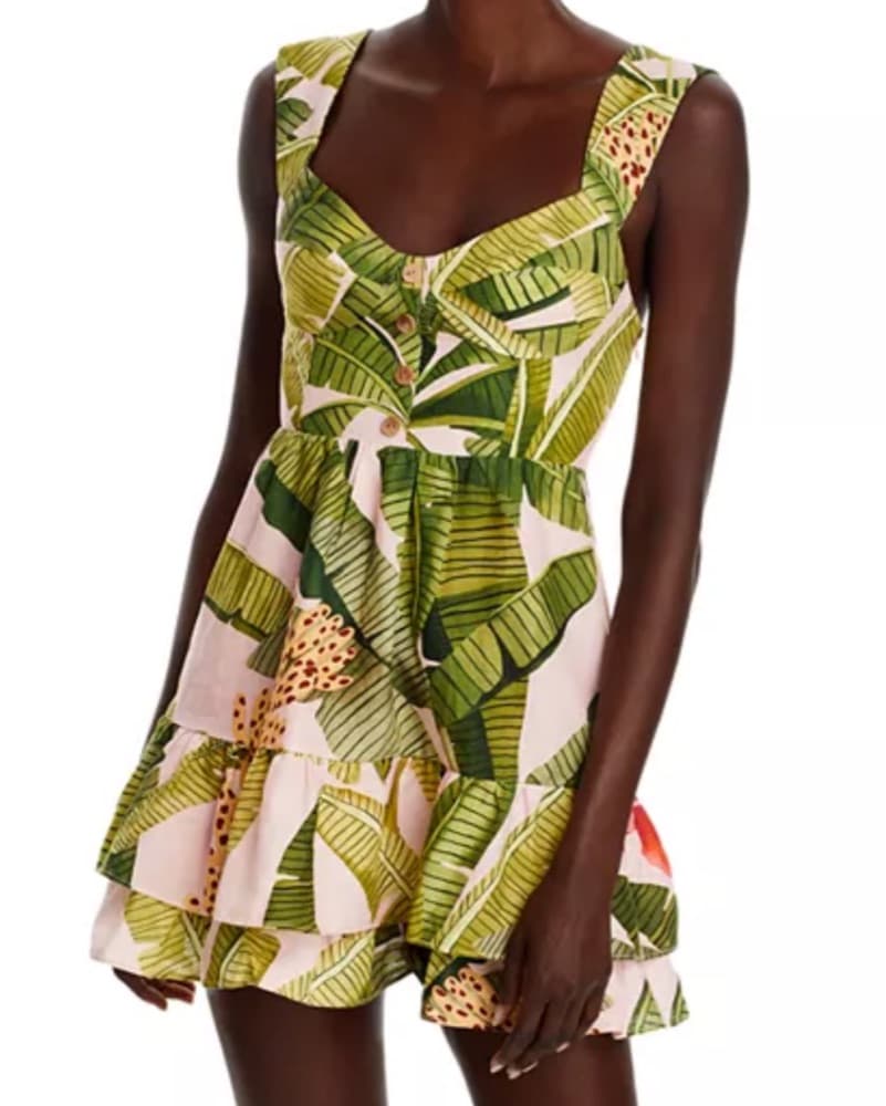 Farm Rio Tropical Printed Mini Dress - Image 1