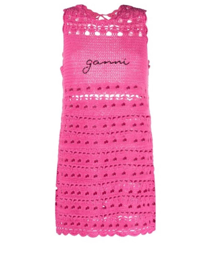 Ganni Crochet Dress - Image 5