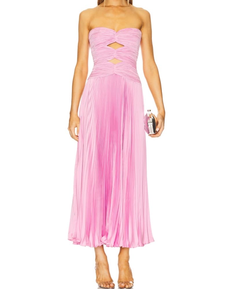 AMUR carolynn Maxi Dress in Pink Opal - Image 1
