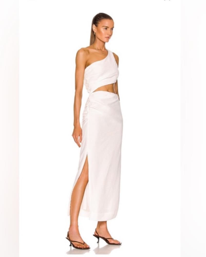 SIR Clemence One Shoulder Midi Dress - Image 5