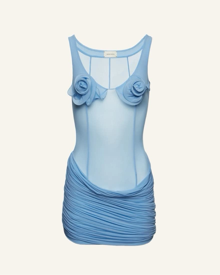 Flower Bra Jersey Mini Dress  - Image 3