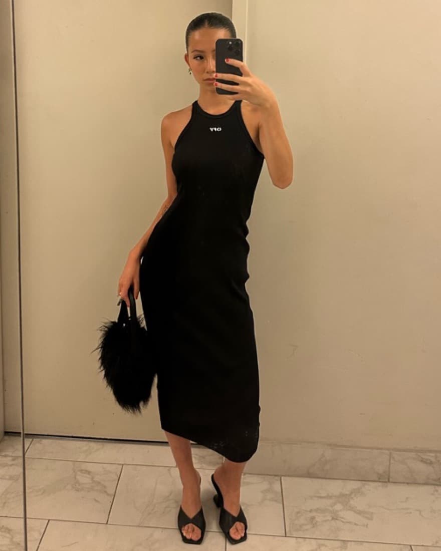 OFF-WHITE Black Maxi Dress - Image 1