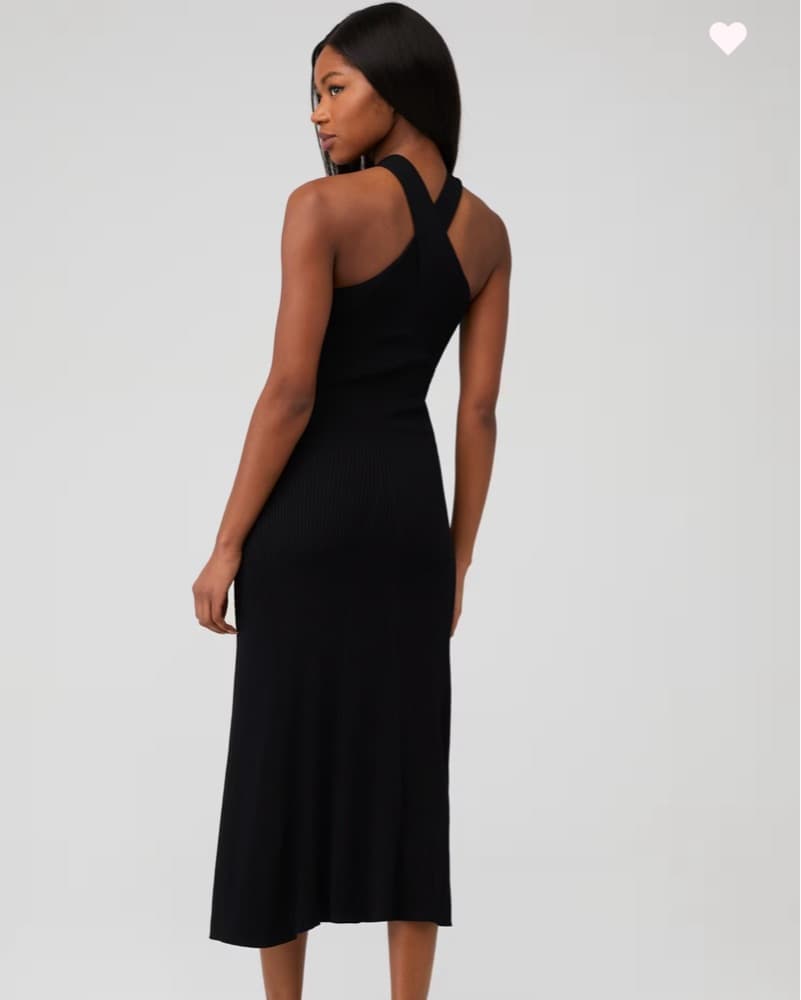 Black Midi Dress - Line & Dot - Image 3