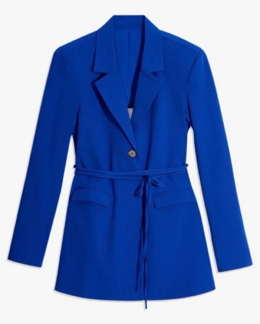 Blue Cut Out Blazer - Image 2