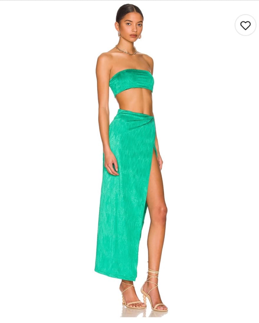 Teal Superdown Maxi Skirt Set  - Image 3