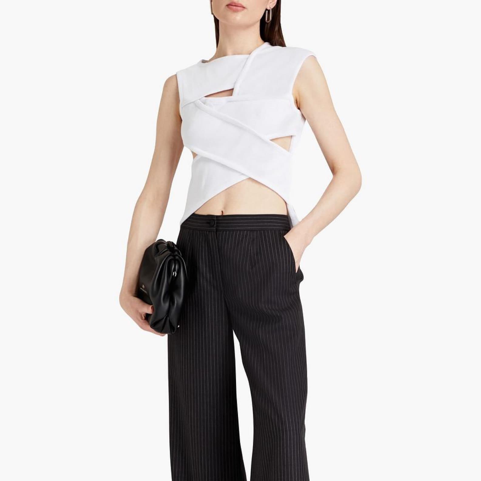A.W.A.K.E Mode Criss Cross Cut Out Top - Image 2