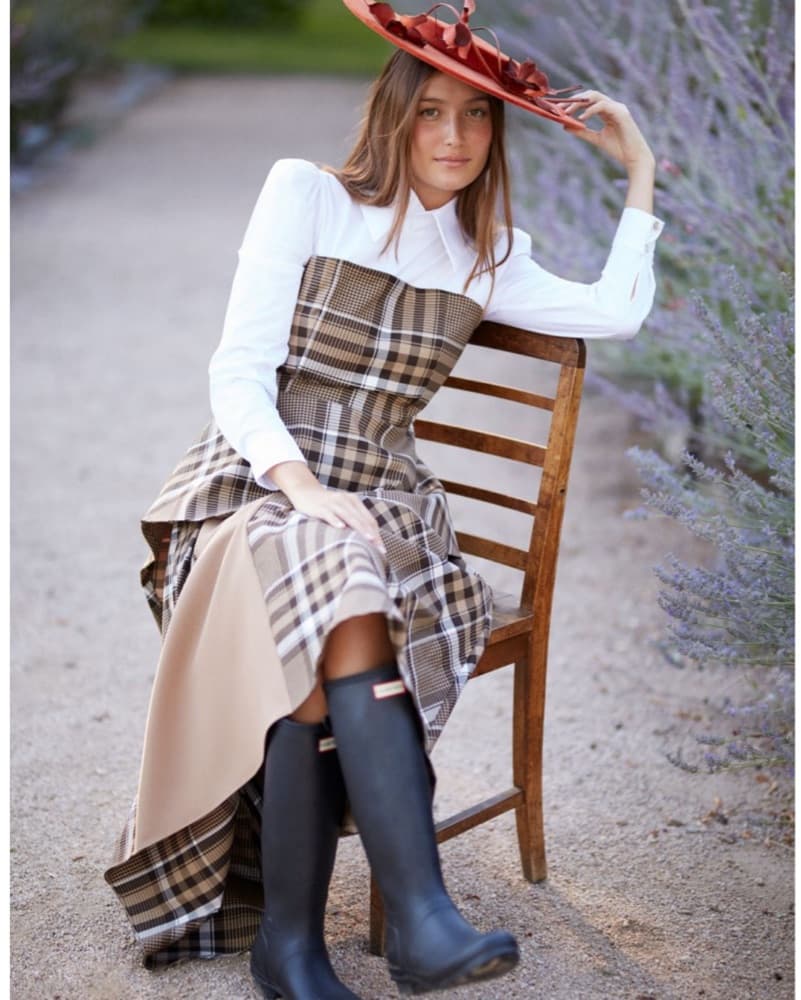 Cool Plaid Midi Dress Burberry Looking - Image 4