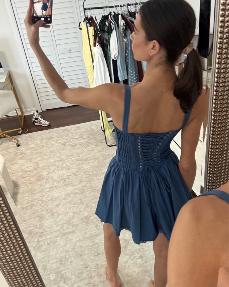 Corset Mini Dress - Image 3