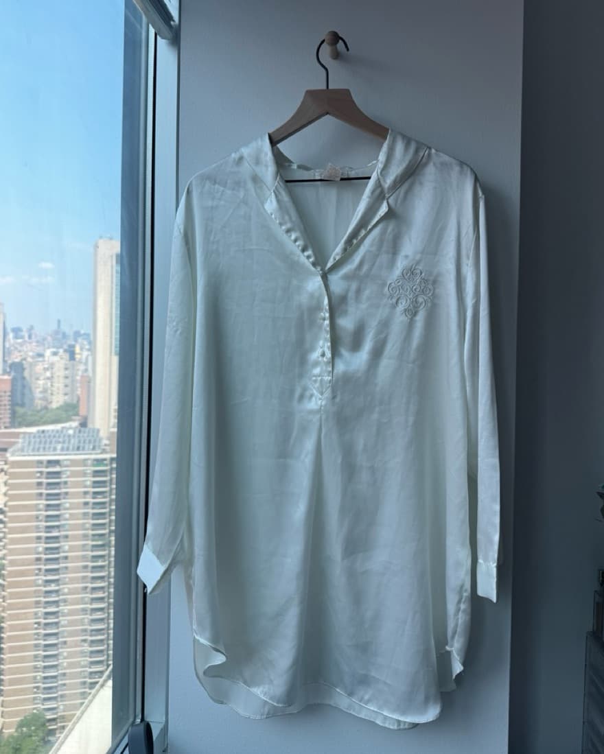 Vintage White Slip Nightgown - Image 1