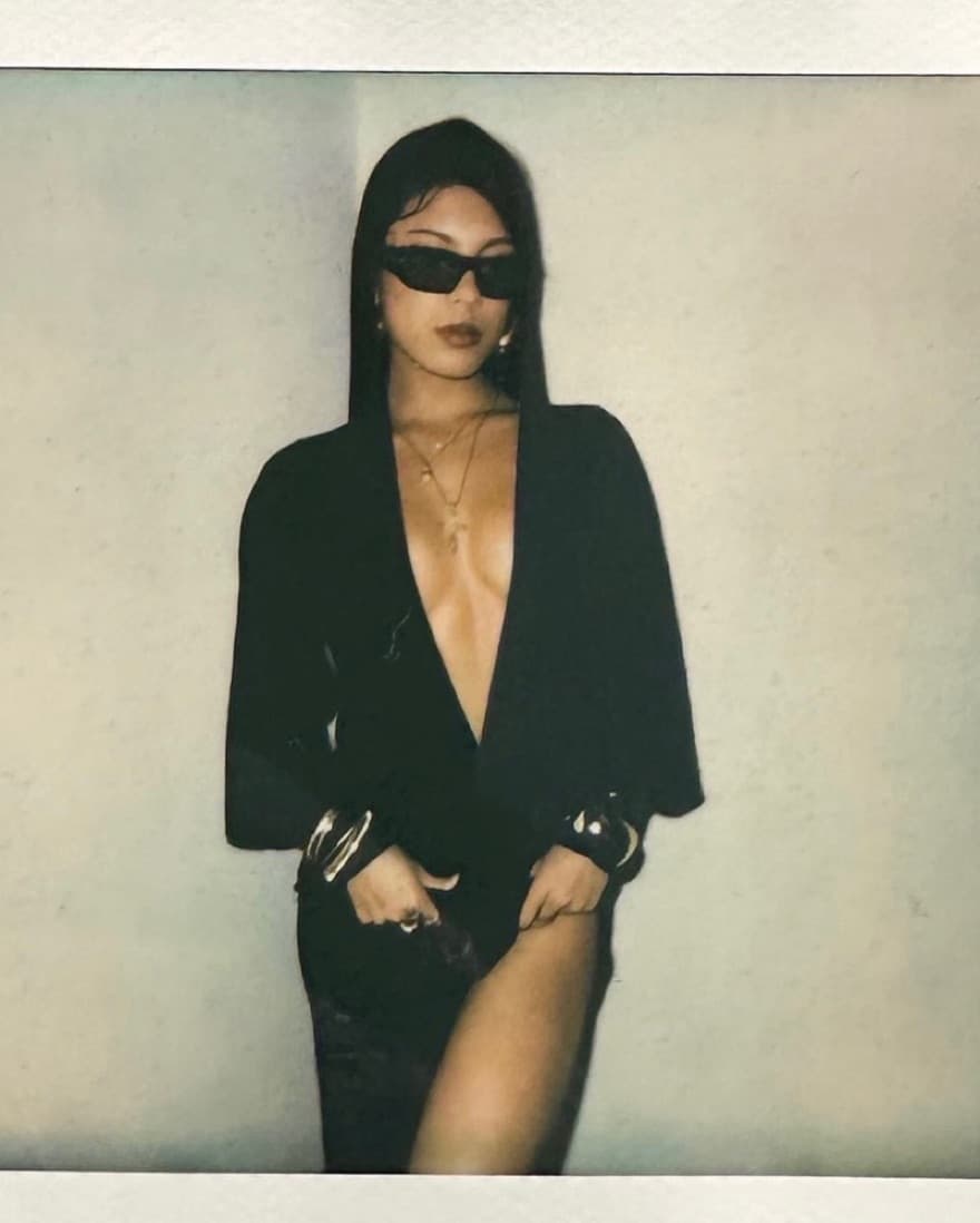 Hooded Maxi Slit Dress  - Image 5