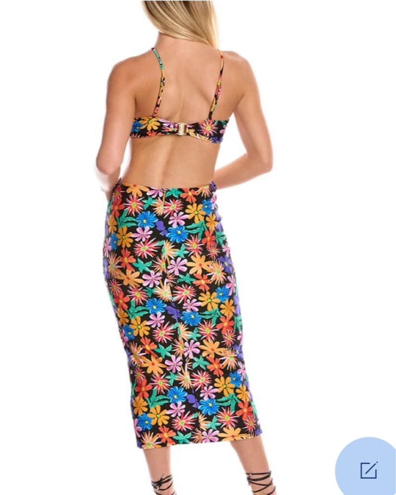 PatBo Aster Cutout Floral Midi Dress - Image 2