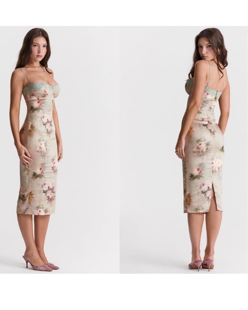 HouseofCb Venus Floral Midi Dress - Image 2