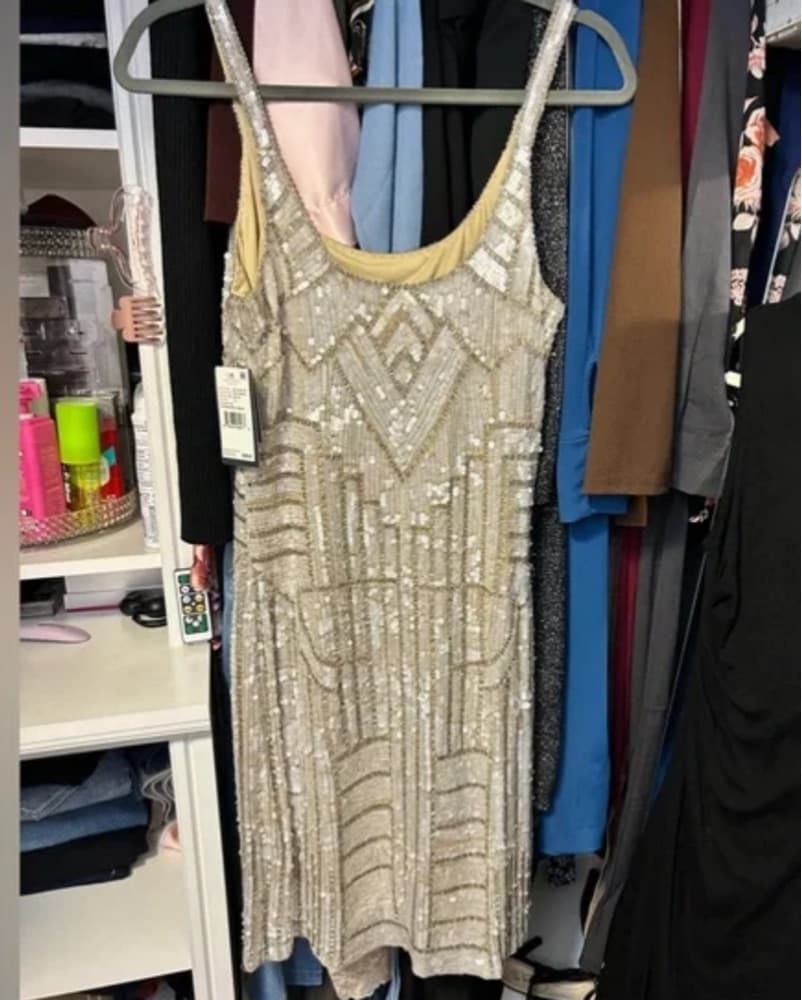 Beaded Mini Dress - Image 2